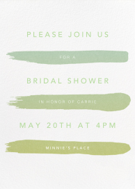 Gradient Brush Strokes - Bridal Shower Invitation by Paperless Post