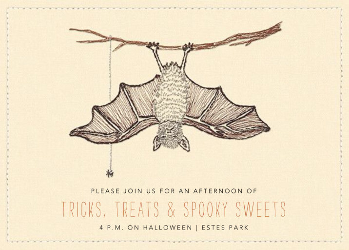 Good Bat - Halloween Invitation by Coral & Tusk