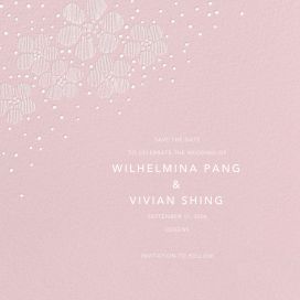 Flores sobre tul I Save The Date de Oscar de la Renta