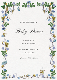Wandering Vines - Baby Shower Invitation by Stephanie Fishwick
