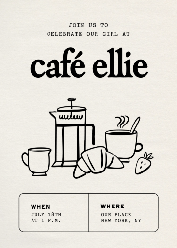 Cafe Vibes - Get-Together Invitation by Paperless Post