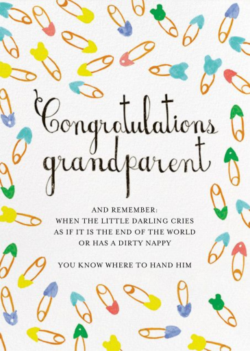 Grandparents are Adored - Greeting Card by Mr. Boddington's Studio