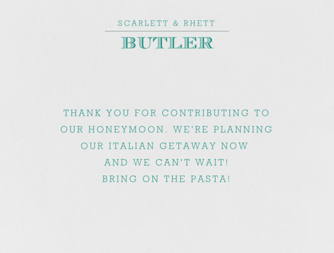 Aperitif (Thank You) - Stationery by Crane & Co.