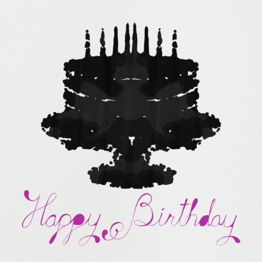 Rorschach Birthday Cake - Birthday Card by Paperless Post
