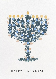 Floral Menorah (Greeting) by Rifle Paper Co.