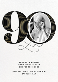 Pinstripe Numerals - Invitation by Paperless Post