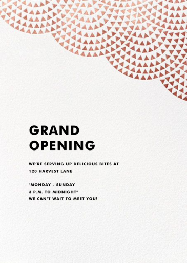 Savoy (Square) - Business Announcement by Paperless Post