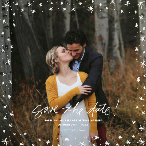 Among the Stars - Invitation by Linda and Harriett