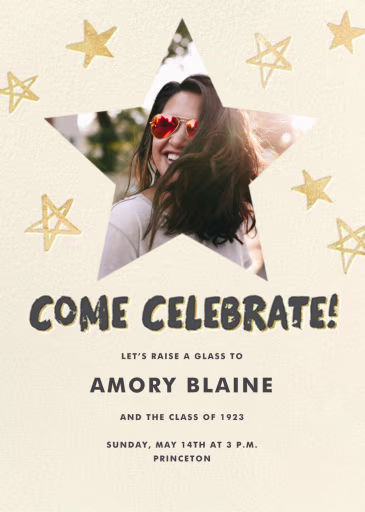 Reach for the Stars - Invite - Graduation Party Invitation by Hello!Lucky