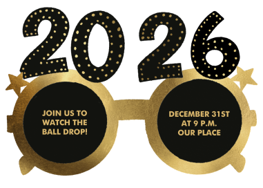 New Year's Glasses by Hello!Lucky