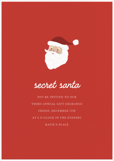 Signature Santa - Holiday Party Invitation by Sugar Paper
