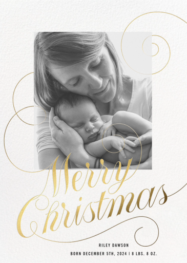 Christmas Curlicue - Holiday Card by Paperless Post