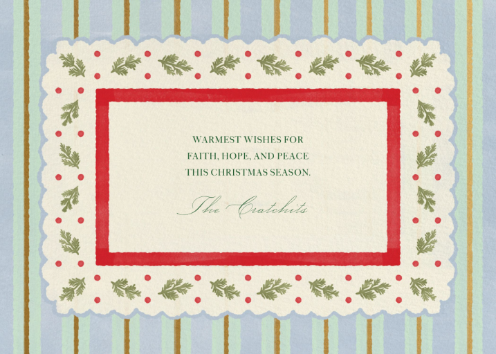 My Country Holiday Photo - Holiday Card by Paperless Post - Back