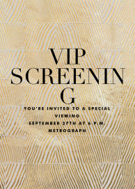 Objet - Viewing Party Invitation by Kelly Wearstler