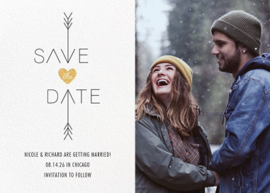 Cupid Was Here (Photo) - Save the Date by Cheree Berry Paper & Design