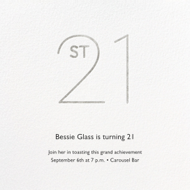 Decade - 21st Birthday Invitation by Paperless Post
