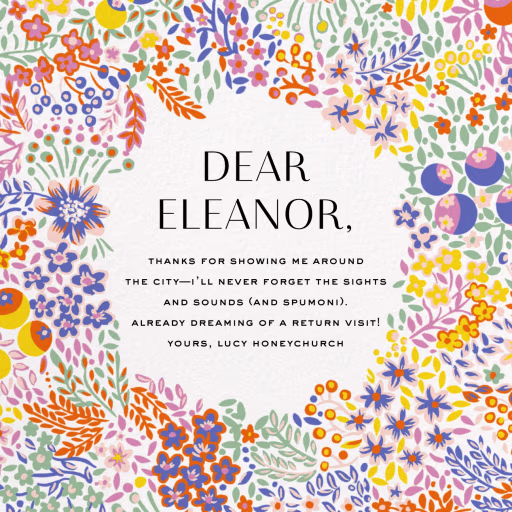 Elderberry (Square) - Thank You Card by Liberty