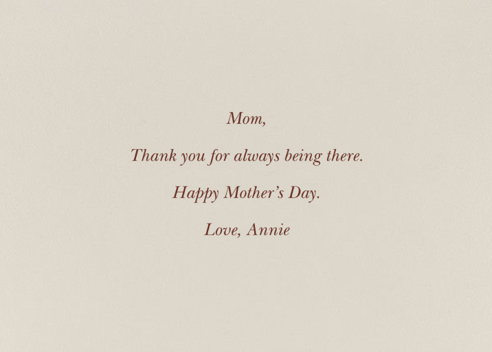 Fox Love (Meg Hunt) - Mother's Day Card by Red Cap Cards - Back