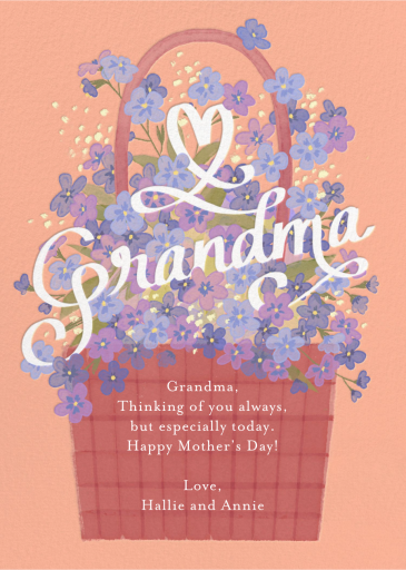 Flowers for Grandma - Mother's Day Card by Paperless Post