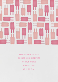 Popsicle Pattern - BBQ Invitation by Linda and Harriett