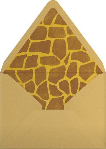 Giraffe Calf - Paperless Post Envelope