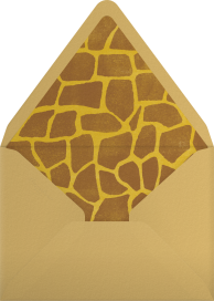 Giraffe Calf - Paperless Post Envelope