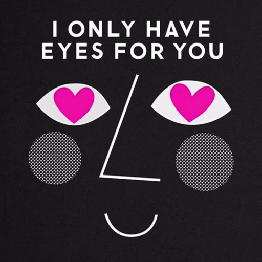 Only Have Eyes For You - Valentine's Day Card by The Indigo Bunting