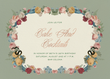 Garden Snake and Roses by Open Sea Design Co.