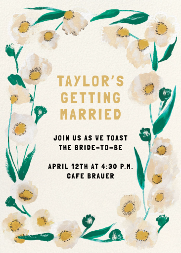 Wild Daisies - Bridal Shower Invitation by Mr. Boddington's Studio