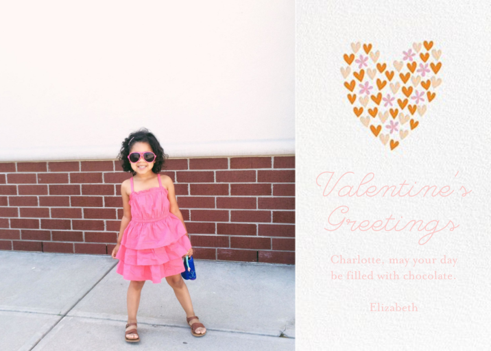 Blossoming Heart - Valentine's Day Card by Little Cube