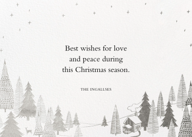 Snow Pine Valley (Horizontal) by Paperless Post