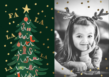 Fa La La Tree Photo - Christmas Card by Rifle Paper Co.