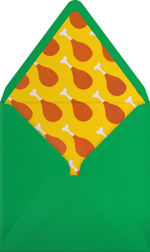 Football Friendsgiving - Paperless Post Envelope