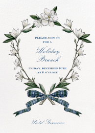 Ivory Florals (Riley Sheehey) - Christmas Party Invitation by Paperless Post