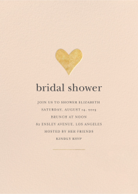Foil Heart - Bridal Shower Invitation by Sugar Paper