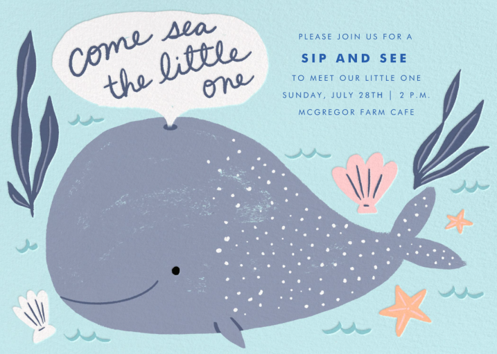 Big Baby - Sip and See Invitation by Hello!Lucky