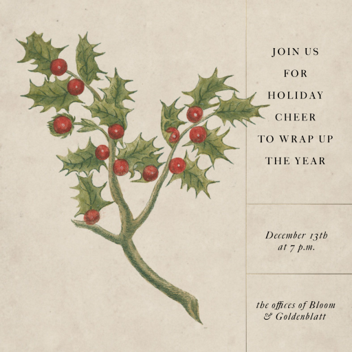 Ilex - Invitation by John Derian