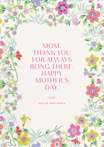 Mini Pavilion - Mother's Day Card by Liberty