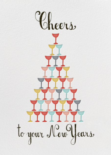 Pyramid of Happiness - New Year's Card by Mr. Boddington's Studio