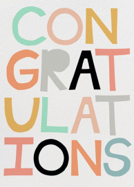 Enhorabuena - Card de felicitación empresarial Card Ashley G