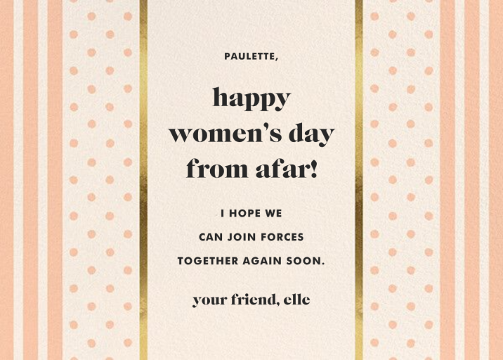 Centered - International Women's Day Card by kate spade new york