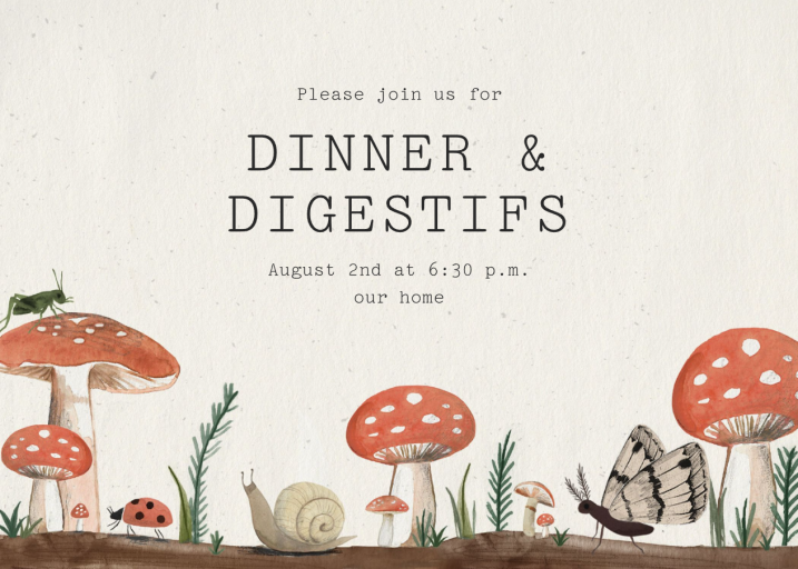 Toadstool Road - Invitation by Merrilee Liddiard