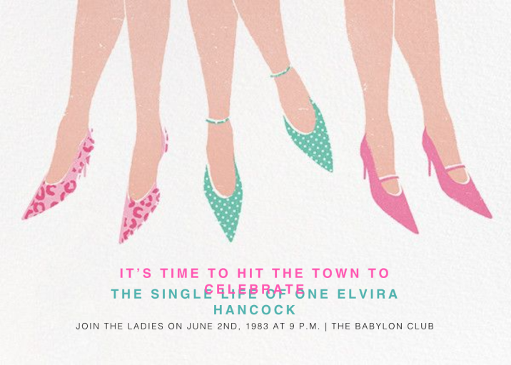 Out On The Town - Bachelorette Party Invitation by Paperless Post