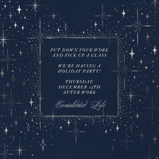 Twinkling Stars - Winter Party Invitation by Paperless Post