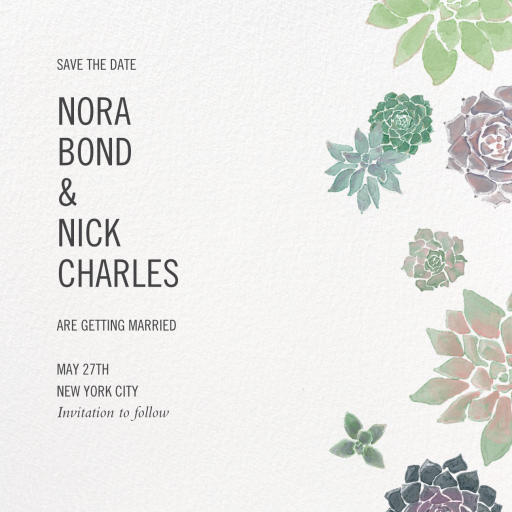 Echeveria (Save the Date) - Save the Date by Paperless Post