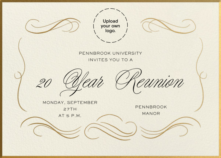 Grand Swirls - Class Reunion Invitation by Paperless Post