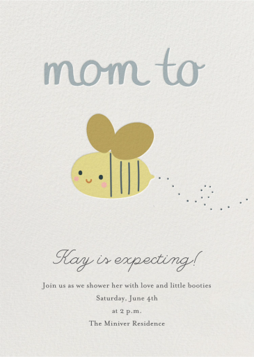 Baby Buzz - Baby Shower Invitation by Little Cube