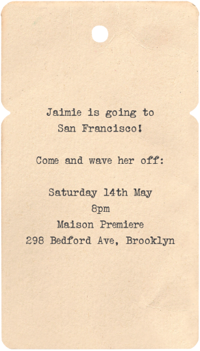 Tag Along - Bye - Celebration Invitation by Annie Atkins - Back