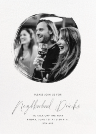 Painted Circle - Cocktail Party Invitation by Paperless Post