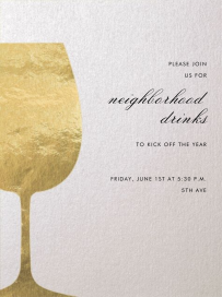 Wineglass Foil by Paperless Post